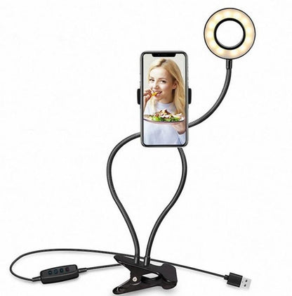 LED Selfie Ring Light for Live Adjustable Makeup Light-8Cm Stand