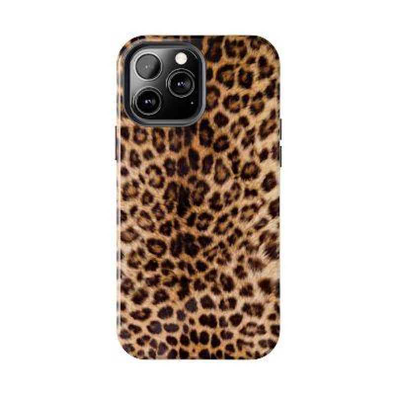 Leopard Print Phone Case, Cheetah Print Tough Phone Case, Iphone 15 14 13 12 11 Pro Max XR, Cool Girl Phone Case