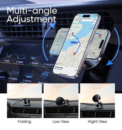 THS 2025 New Vacuum Magnetic Suction Cup Mobile Phone Holder, 360° Adjustable, Hands-Free Magnetic, Foldable, Portable, Multi-Scene Use, Suitable for All Mobile Phones