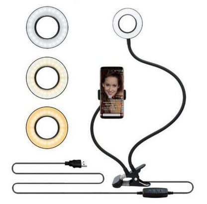 LED Selfie Ring Light for Live Adjustable Makeup Light-8Cm Stand