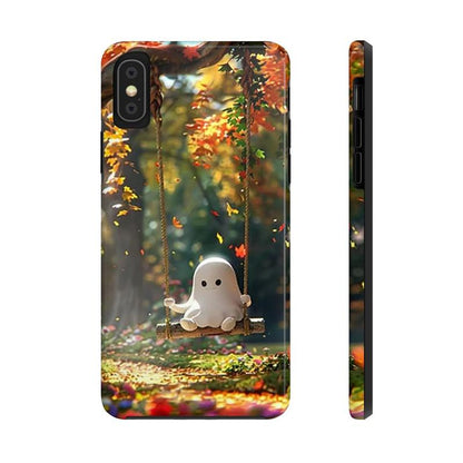 Whimsical Ghost Autumn Halloween Sublimation Phone Case Bundle – Customizable Designs for Iphone 11, 12, 13, 14, 15 Pro & Pro Max.