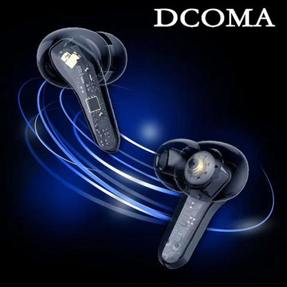 DCOMA Wireless Earbuds Bluetooth 5.4 Headphones Sport Earhooks over Ear Bud Deep Bass with ENC Mic IP7 Waterproof Wireless Earphone for Running