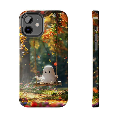 Whimsical Ghost Autumn Halloween Sublimation Phone Case Bundle – Customizable Designs for Iphone 11, 12, 13, 14, 15 Pro & Pro Max.