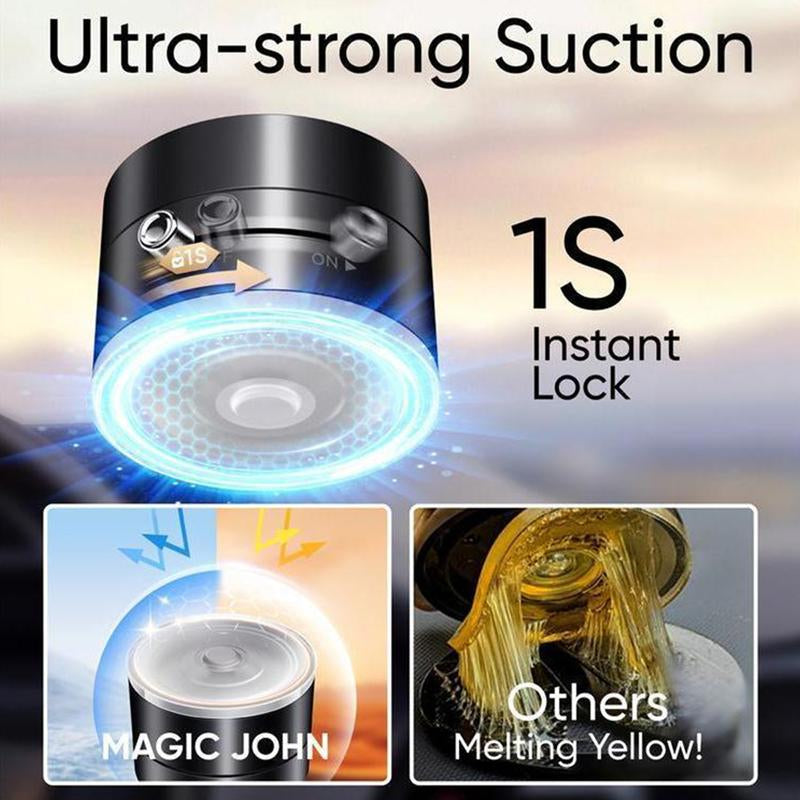 THS 2025 New Vacuum Magnetic Suction Cup Mobile Phone Holder, 360° Adjustable, Hands-Free Magnetic, Foldable, Portable, Multi-Scene Use, Suitable for All Mobile Phones